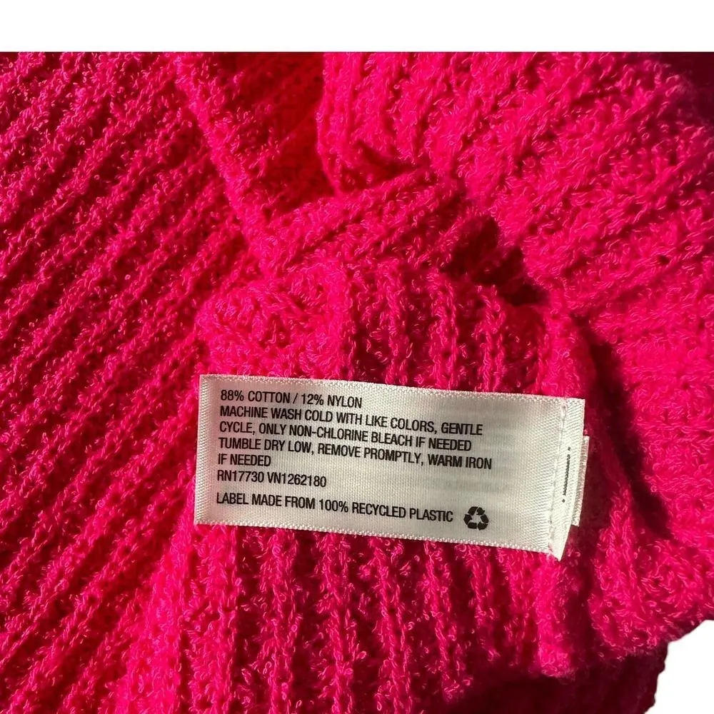 A New Day Pink Knit‎ Sleeveless Top Womens M V Neck Soft Pullover Preppy - Image 6