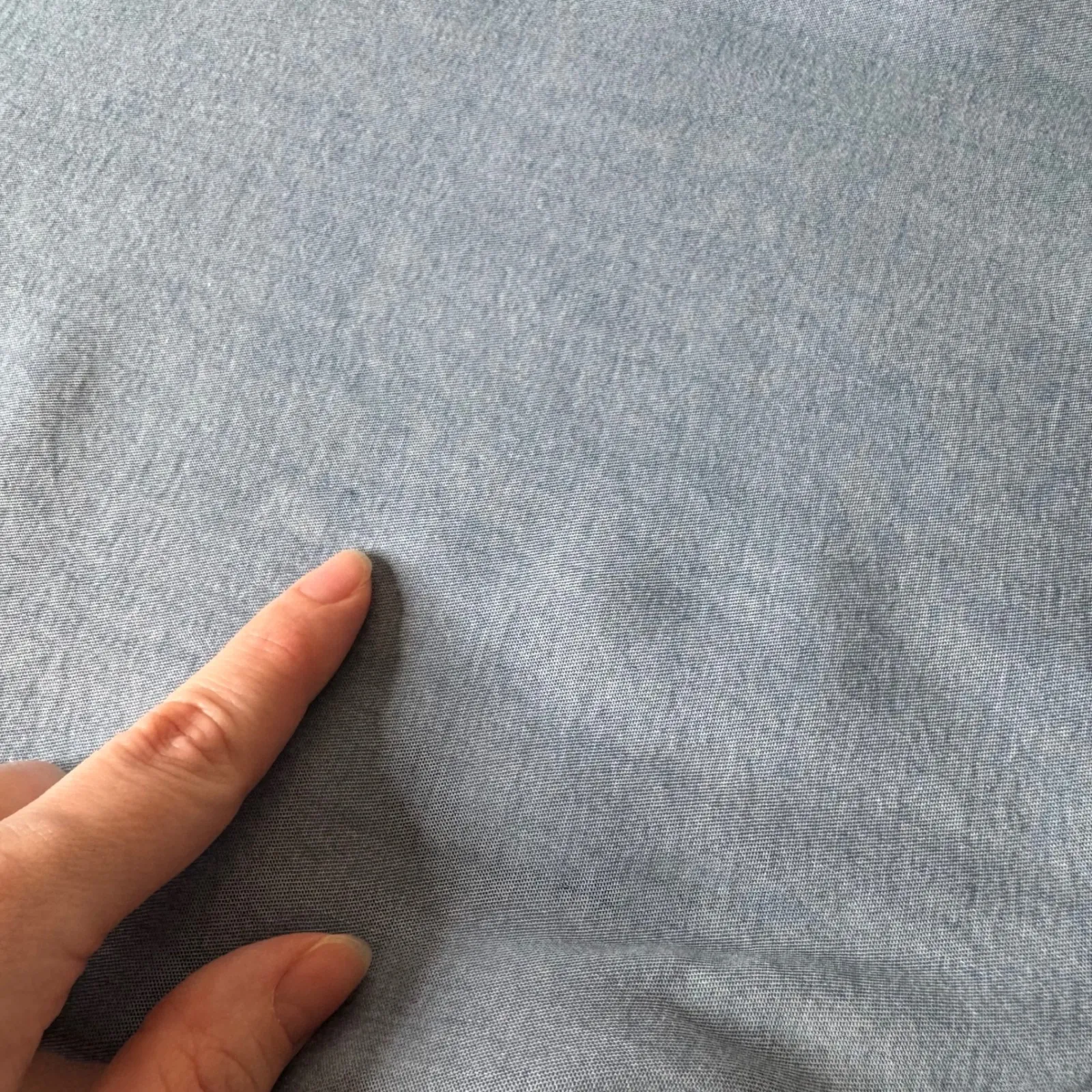 J Jill Denim‎ Womens Tencel Lyocell Button Up Top Sz L Blue Flowy Lightweight Size L - Image 3