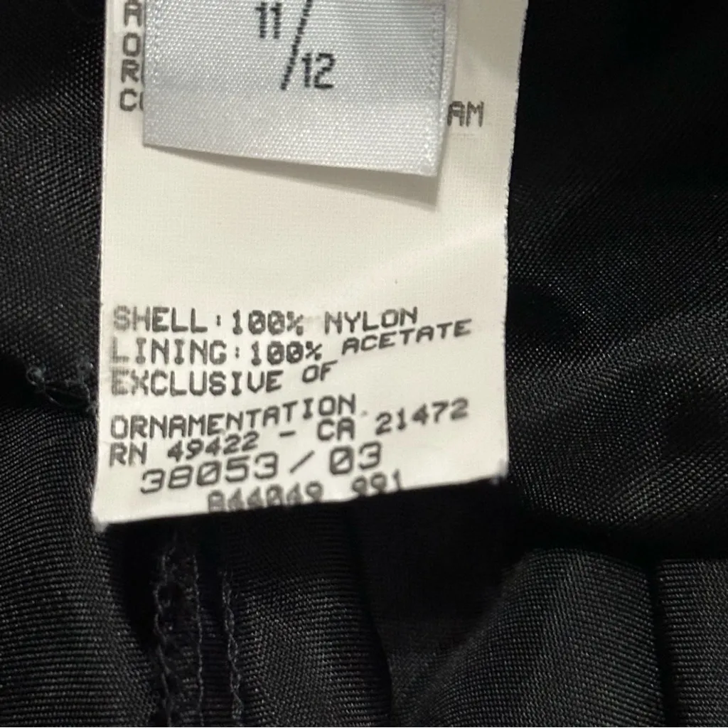 Jessica McClintock Gunne Sax Vintage Size 11 12 Black Layered Tulle Maxi Skirt - Image 6