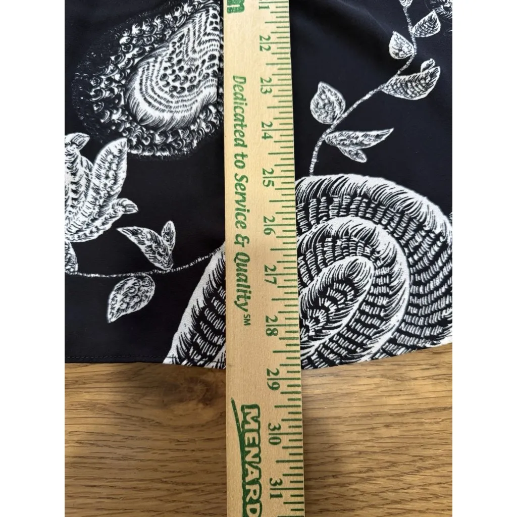 Rose+Olive Floral Paisley Long Sleeve Flowing Blouse Ruffle Sleeves Size 2X Boho - Image 4