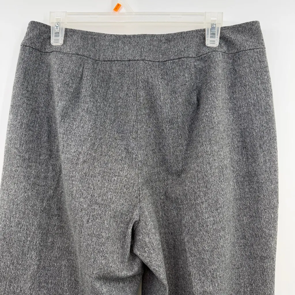 Nic+Zoe Forever Flannel Roll Bottom Pants charcoal gray women's 12 NWT Pull On - Image 5