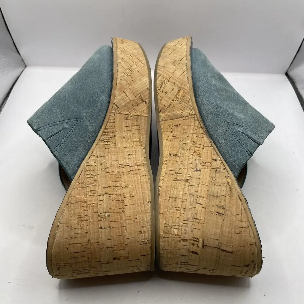 Sam Edelman Shoes blue suede Ranger Platform Sandal size 9.5M E9 - Image 7