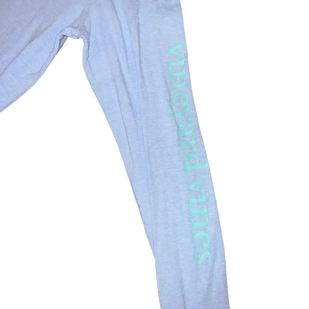 Vineyard Vines Vintage Whale Long-Sleeve Hoodie Pocket Tee Size XS‎ - Image 3