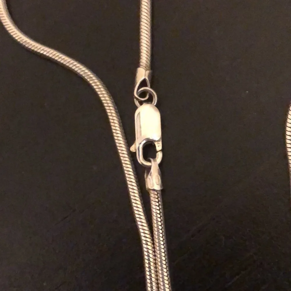 BARSE Oxidized Sterling Silver Triple Drop Scrolling Rope Drop Pendant - Image 10