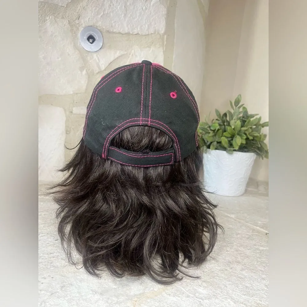 Saddle Brat pink/black baseball cap Pink - Image 3