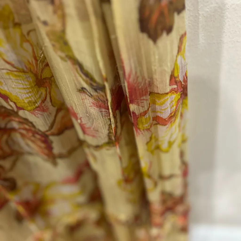 Zimmermann Matchmaker Flutter Silk Crepe Midi in Yellow Hibiscus AU1 - Image 7