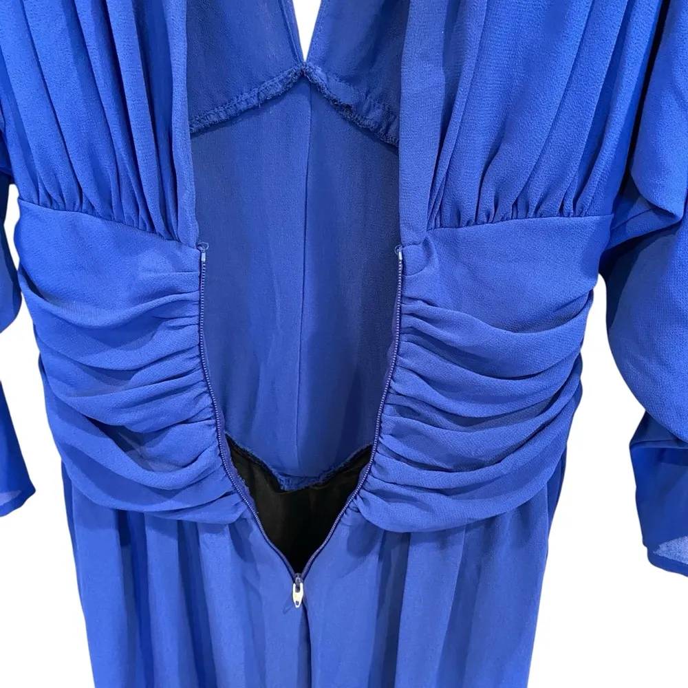 Vintage 80’s Beaded Jumpsuit In Royal Blue By Casadei - Image 9