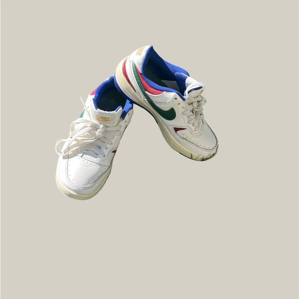 Nike  White and Blue Women's Sneakers - Image 2