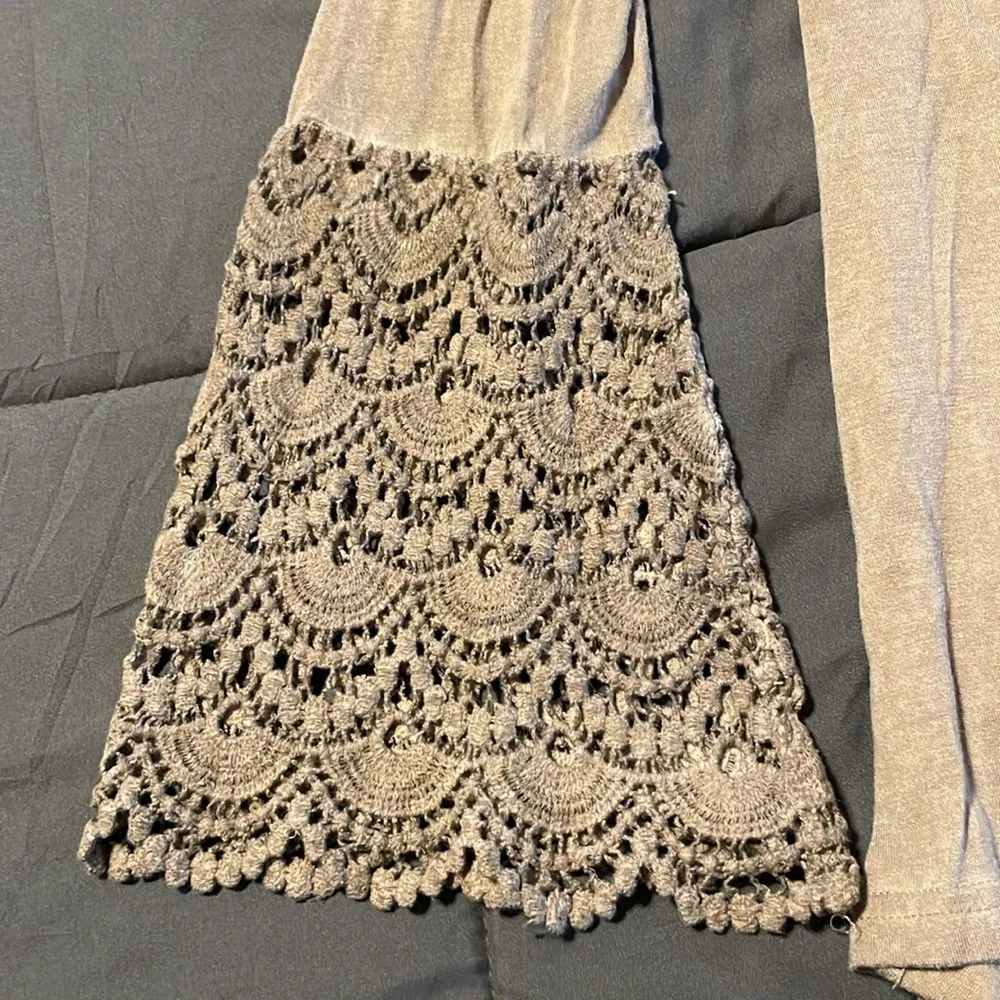 She + Sky Long Embroidered Bell Sleeve Shirt - Image 6