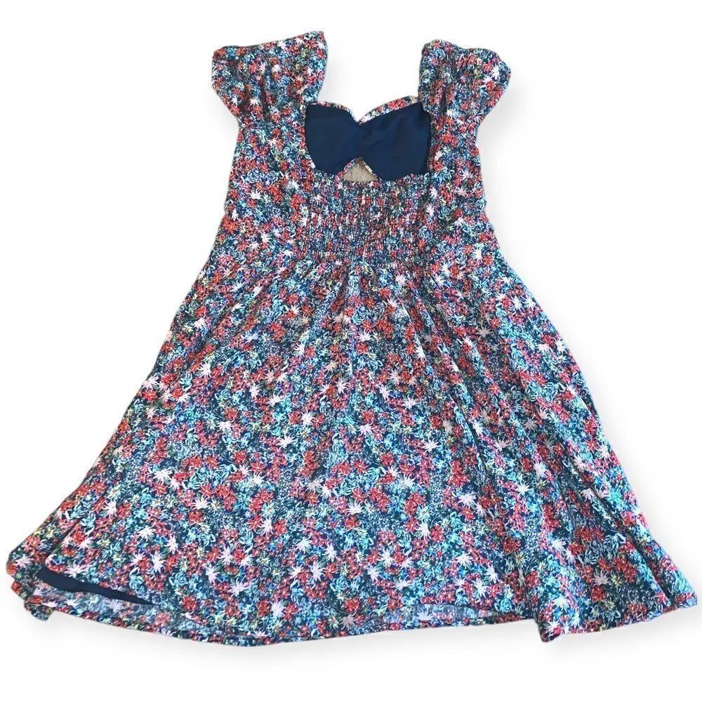 GB Keyhole Floral Dress Junior Size L - Image 4