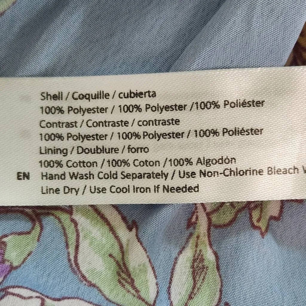 Band of Gypsies Pink and Blue Floral Mini Dress Size Small Wedding Guest Dress - Image 9