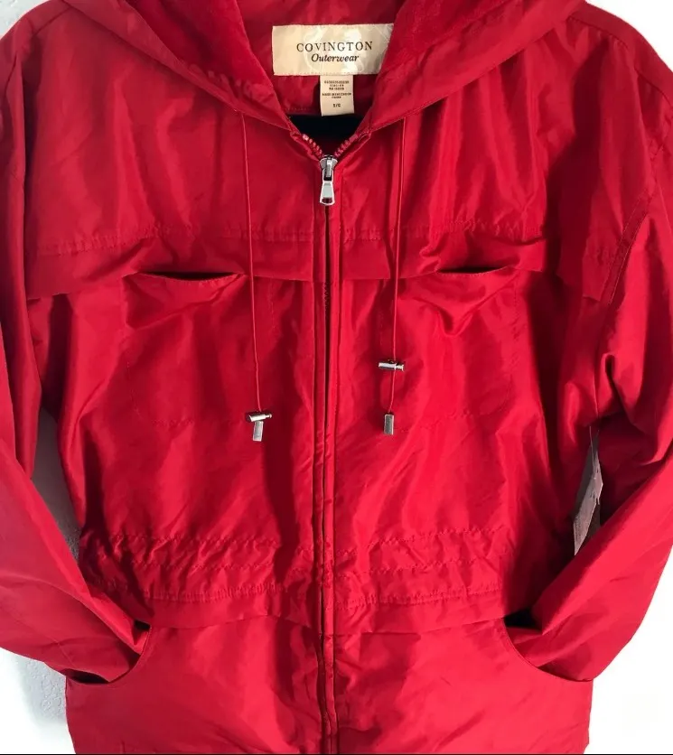 Covington Red Rain Jacket - Image 2