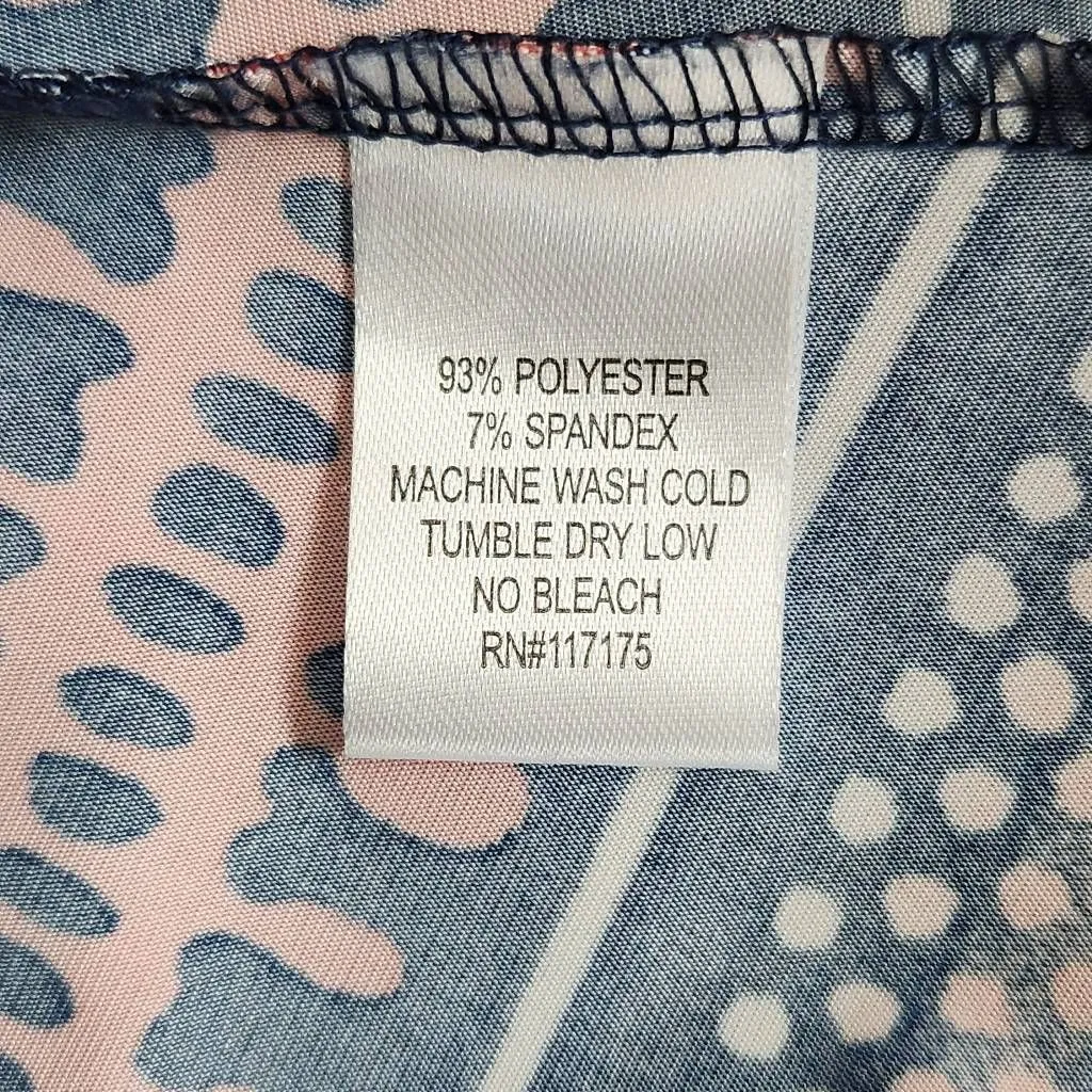 Saint Tropez West Pink and Navy Maxi Dress Size Medium Resortwear Dress - Image 8