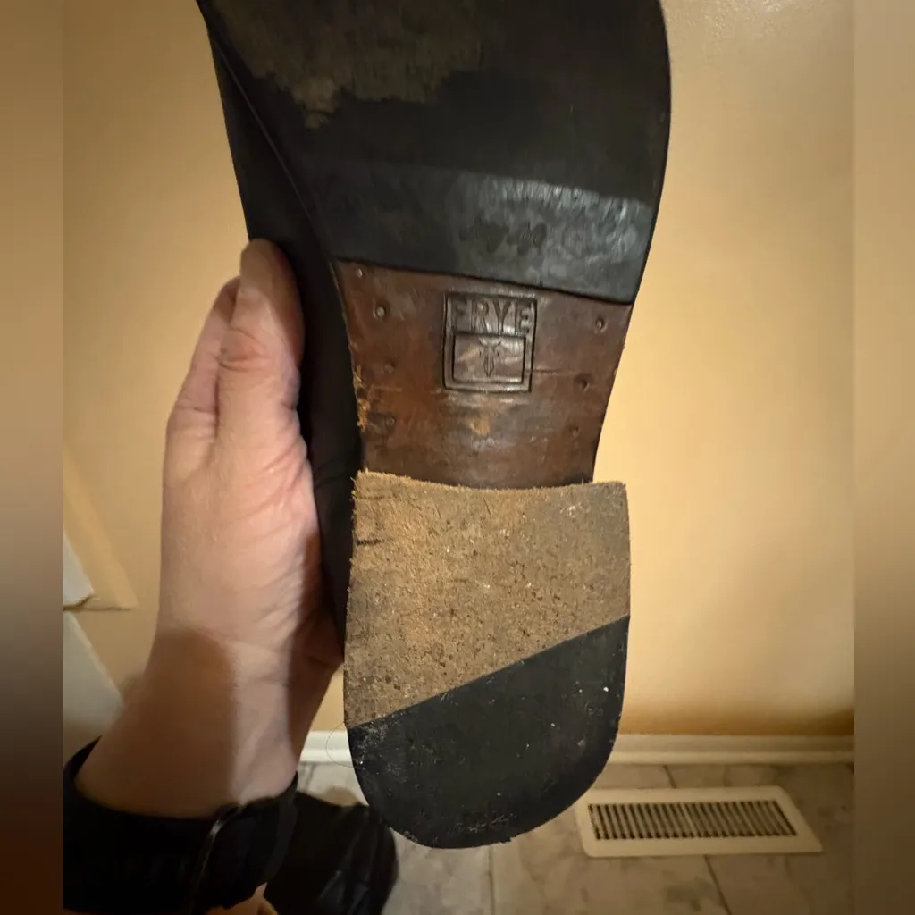 Frye Melissa Black Button Knee High Leather Boots - Image 12