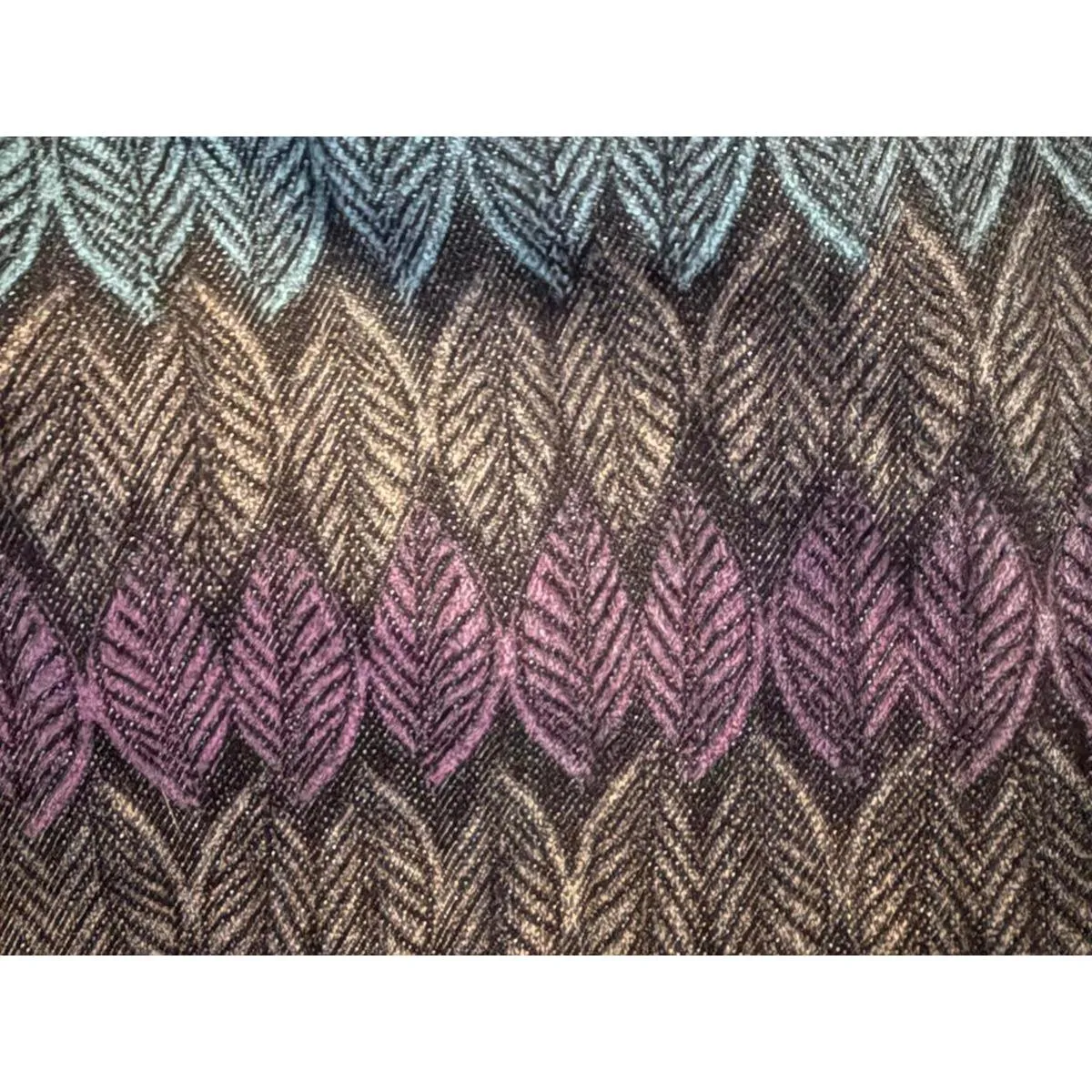 American Eagle Outfitters Printed Denim Jean Jegging Size 6 Small Blue Green Y2K - Image 8