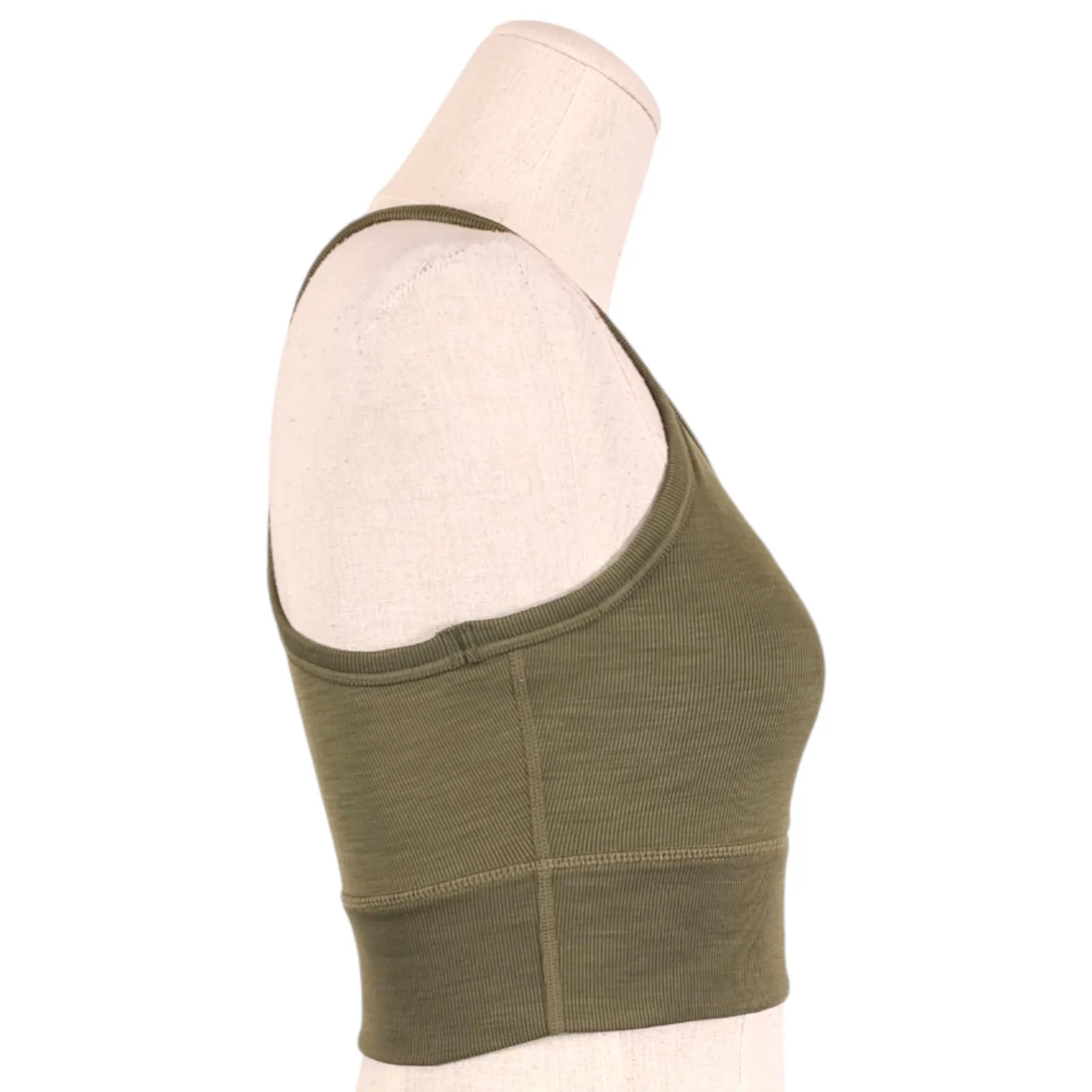 Prana Becksa Bralette Cargo Green Heather Sz Extra Small - Image 4