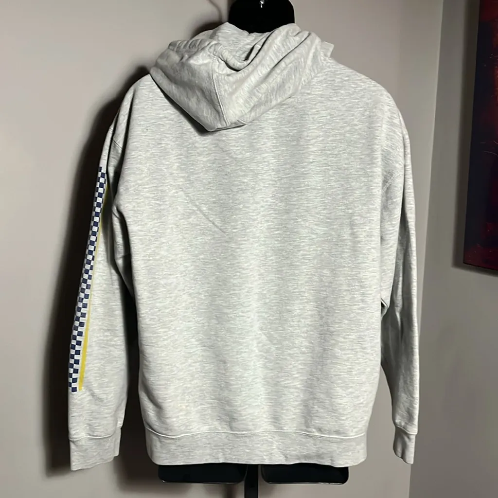 Busch Beer VINTAGE Brewed in USA Large Gray Hoodie Sweatshirt - Image 2