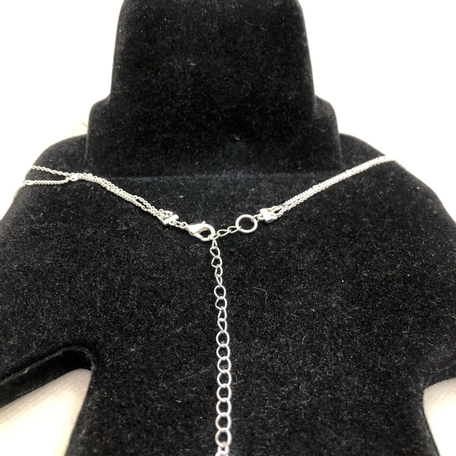 LC Lauren Conrad NIP Silver Tone Double Strand Sand Dollar Pendants Necklace - Image 9