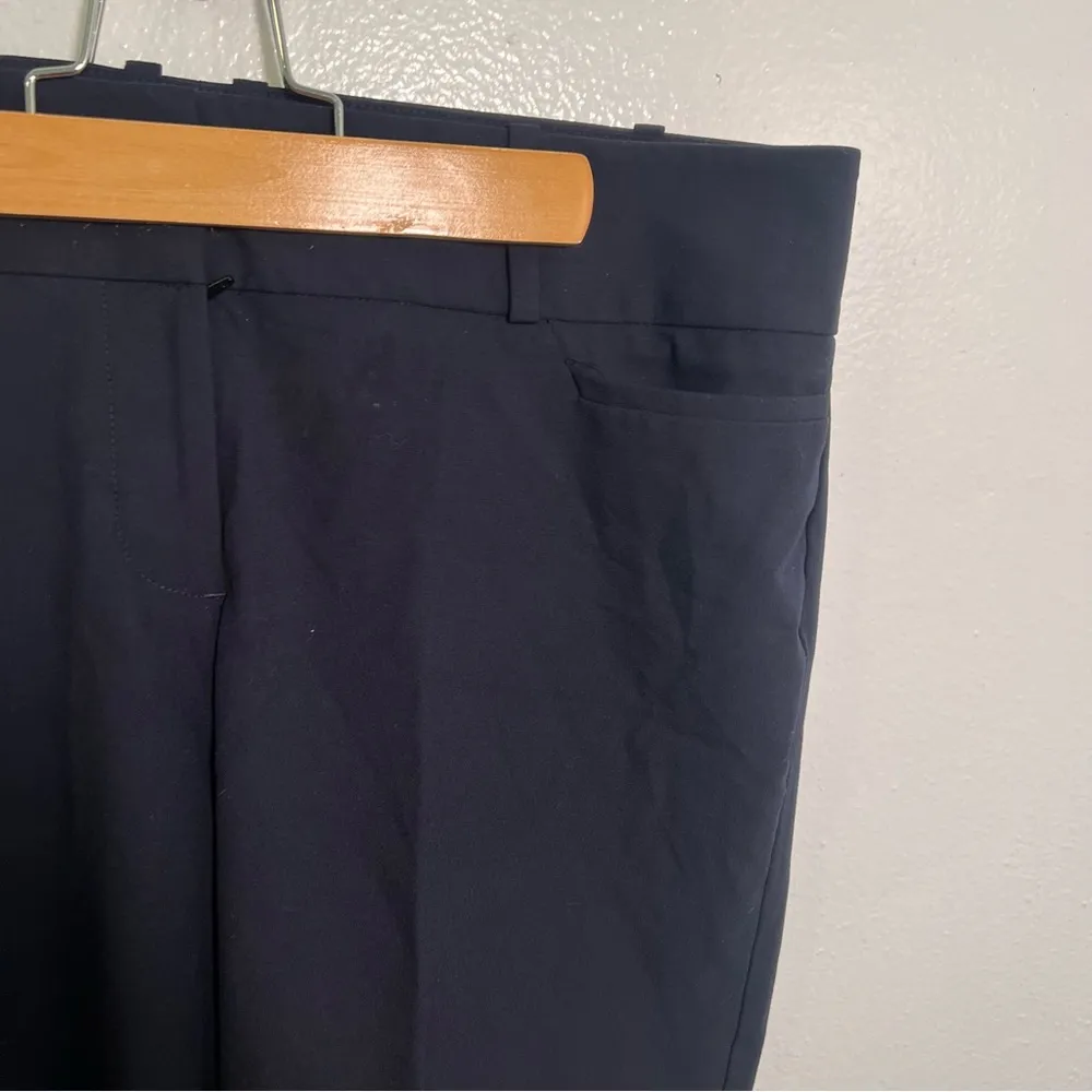 7th Ave Design Studio NYC Modern Straight Leg Pant Navy Blue 8 - Image 5