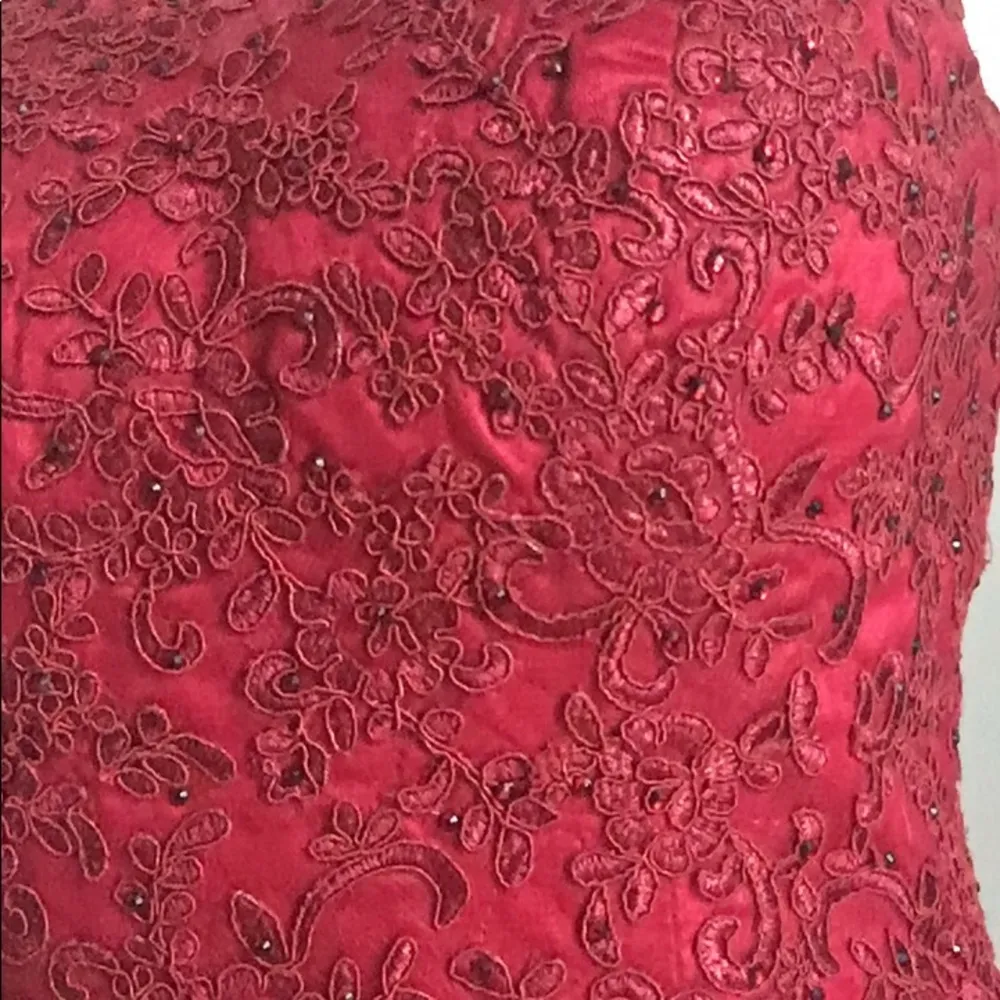 Juniors Homecoming Special Occasion Red Prom Formal Lace Halter Mini Dress Size undefined - Image 5