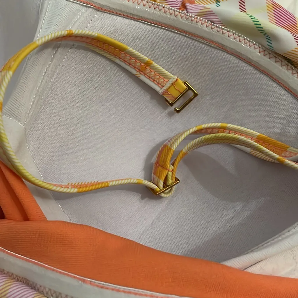 Bleu Rod Beattie Plaid Hip to Be Square One-Piece Swimsuit Womens size 6 Beach - Image 7