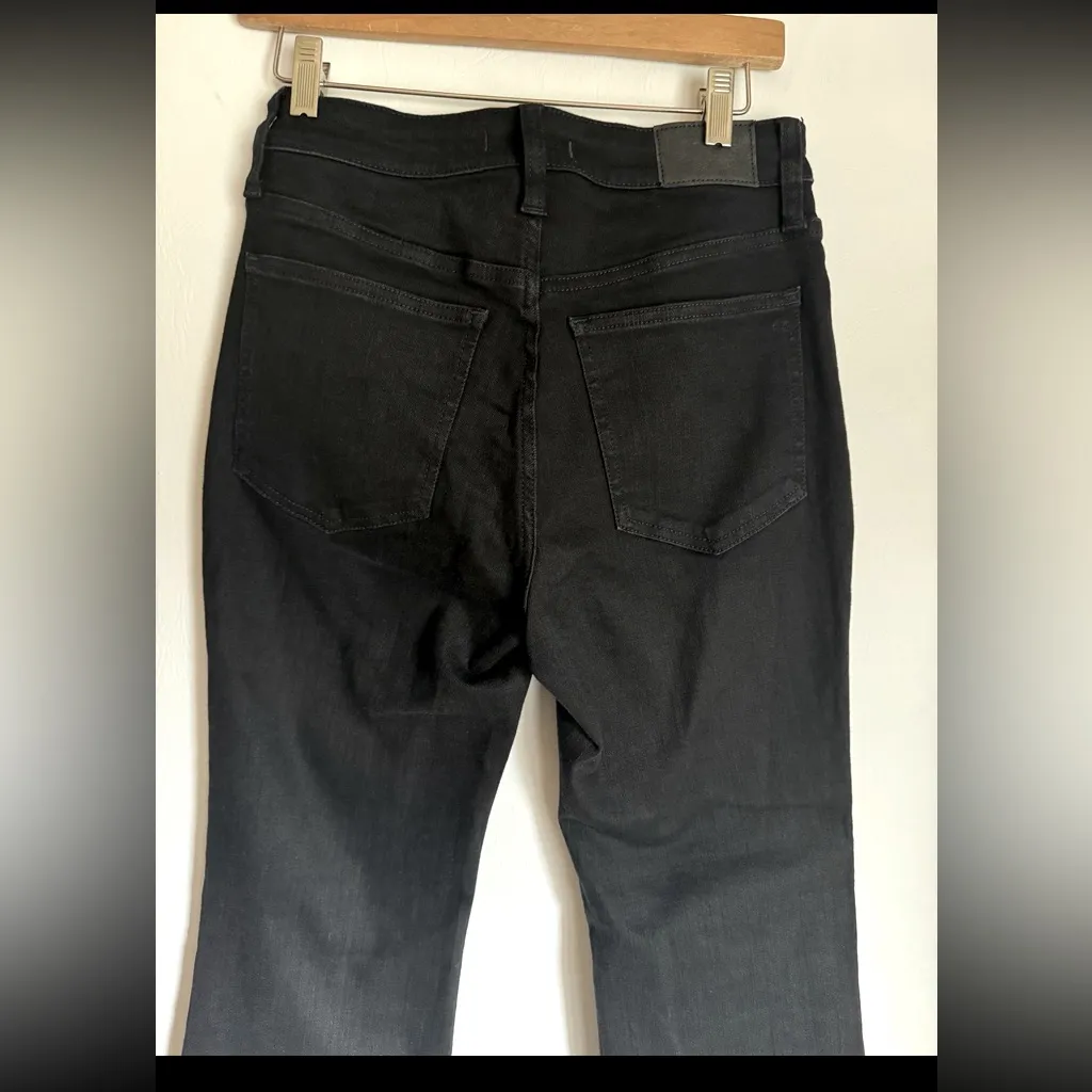 Madewell Curvy Kickout Crop Mid-Rise Jean Black Wash Rinse Size 28 #NN580 NWT - Image 5