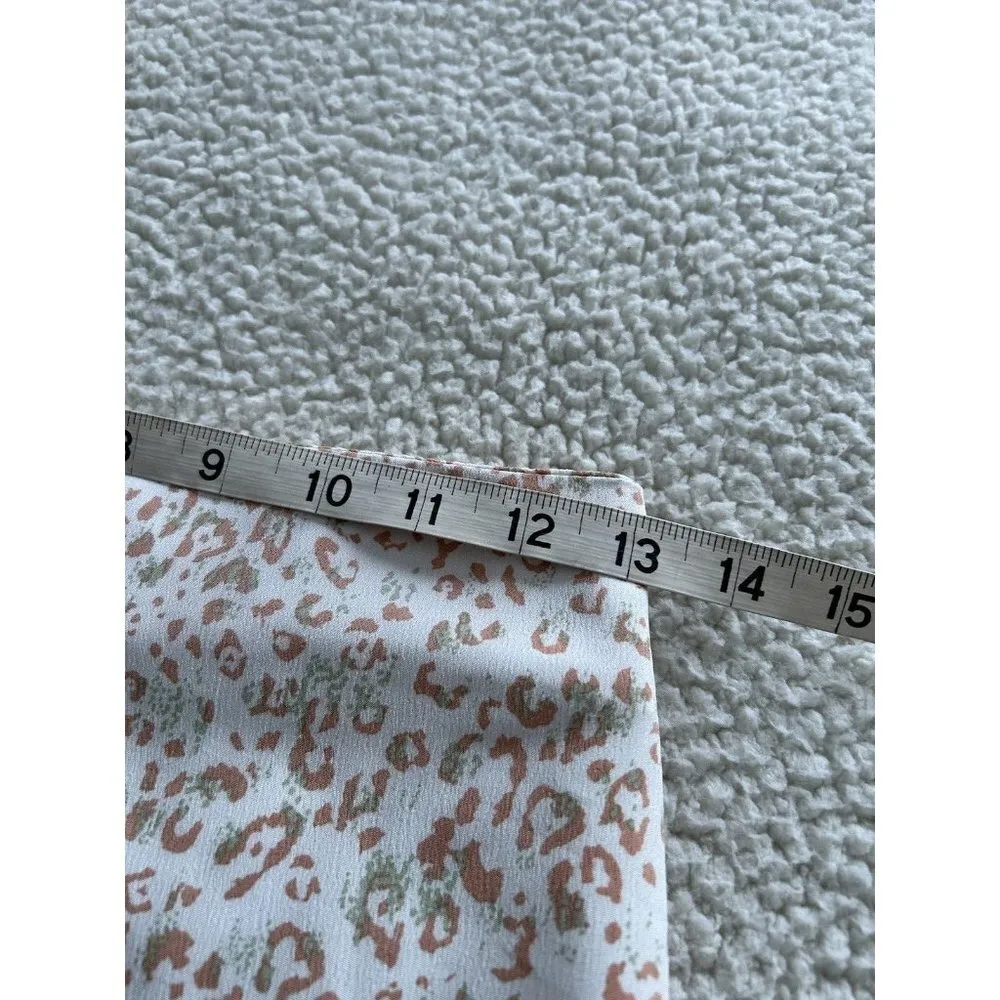 Sage The Label Ivory Mauve Mini Skirt with Flounce Bottom Size S - Image 4