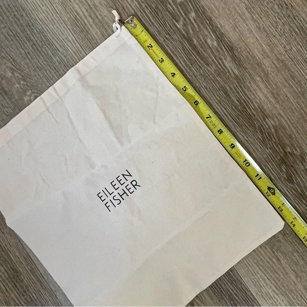 Eileen Fisher cream drawstring dust bag - Image 3