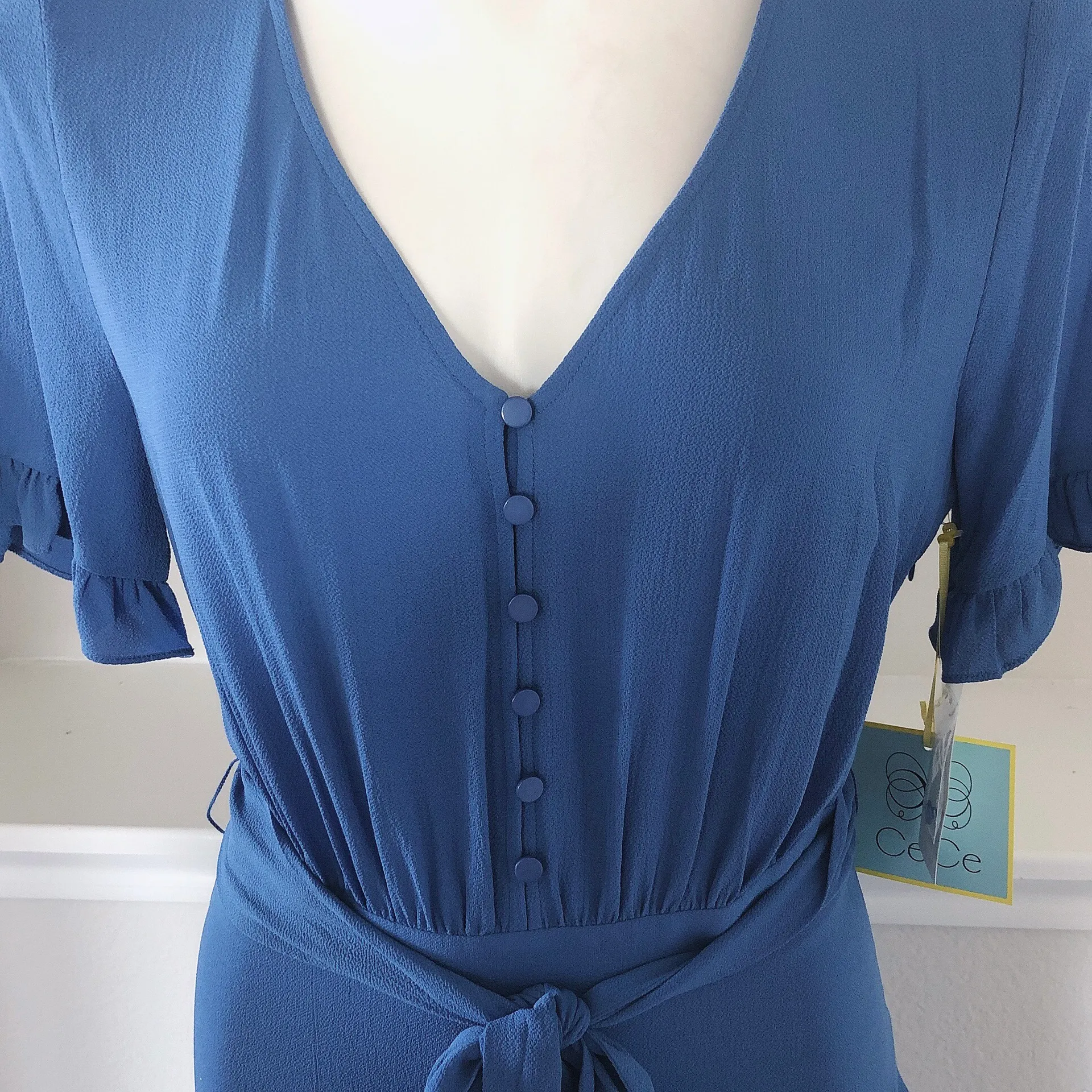 NWT  THE DIXIE DRESS IN BLUE SIZE 4 - Image 5