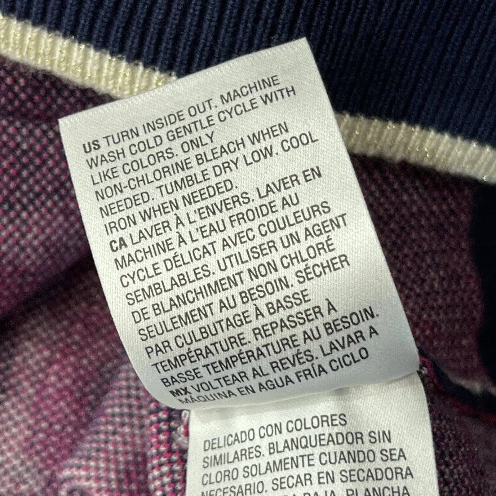 Charter Club X-Large Cardigan Sweater Geometric V-Neck Stretch Button-Up Pockets - Image 7