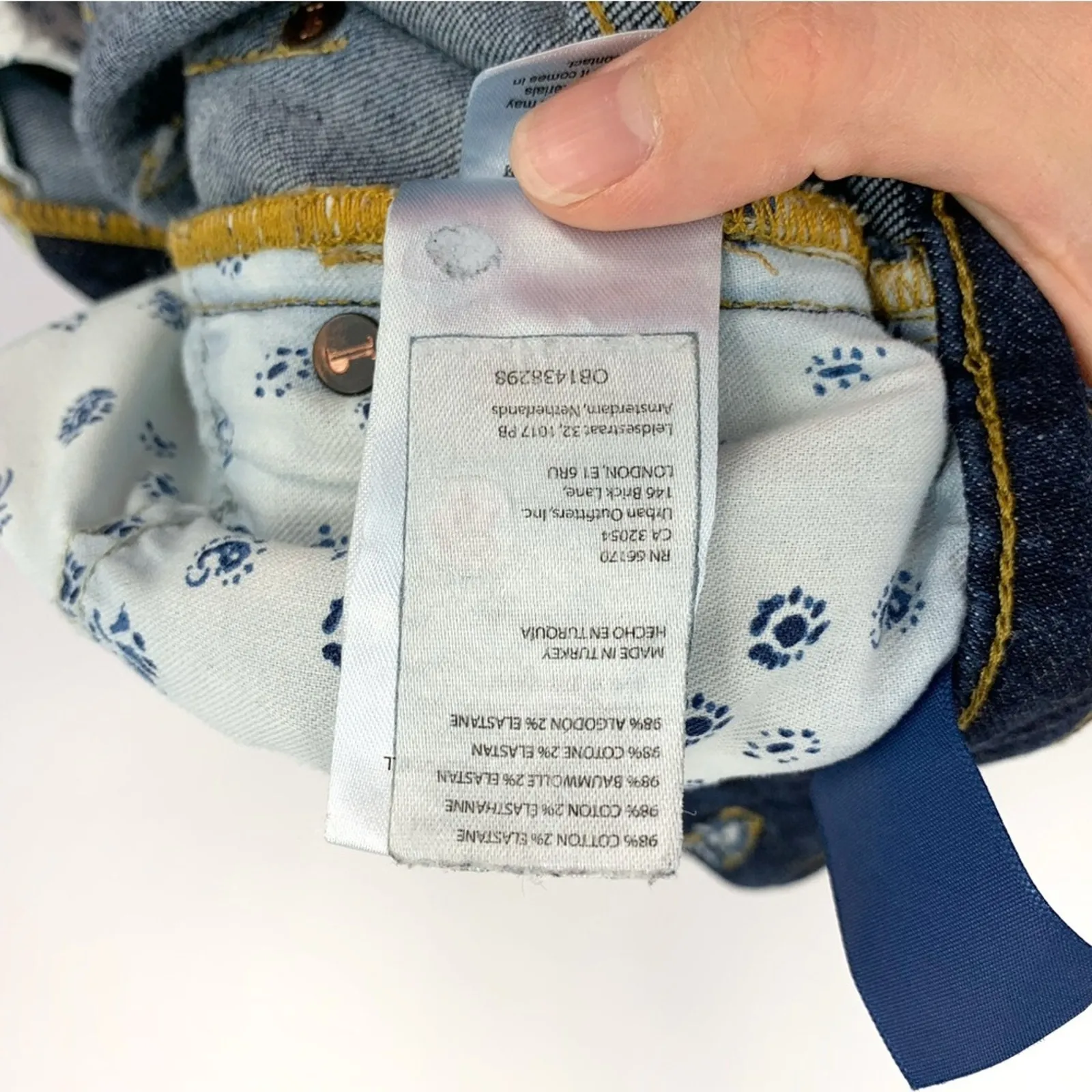 PILCRO The Split Straight Jeans Dark Wash 28 - Image 10