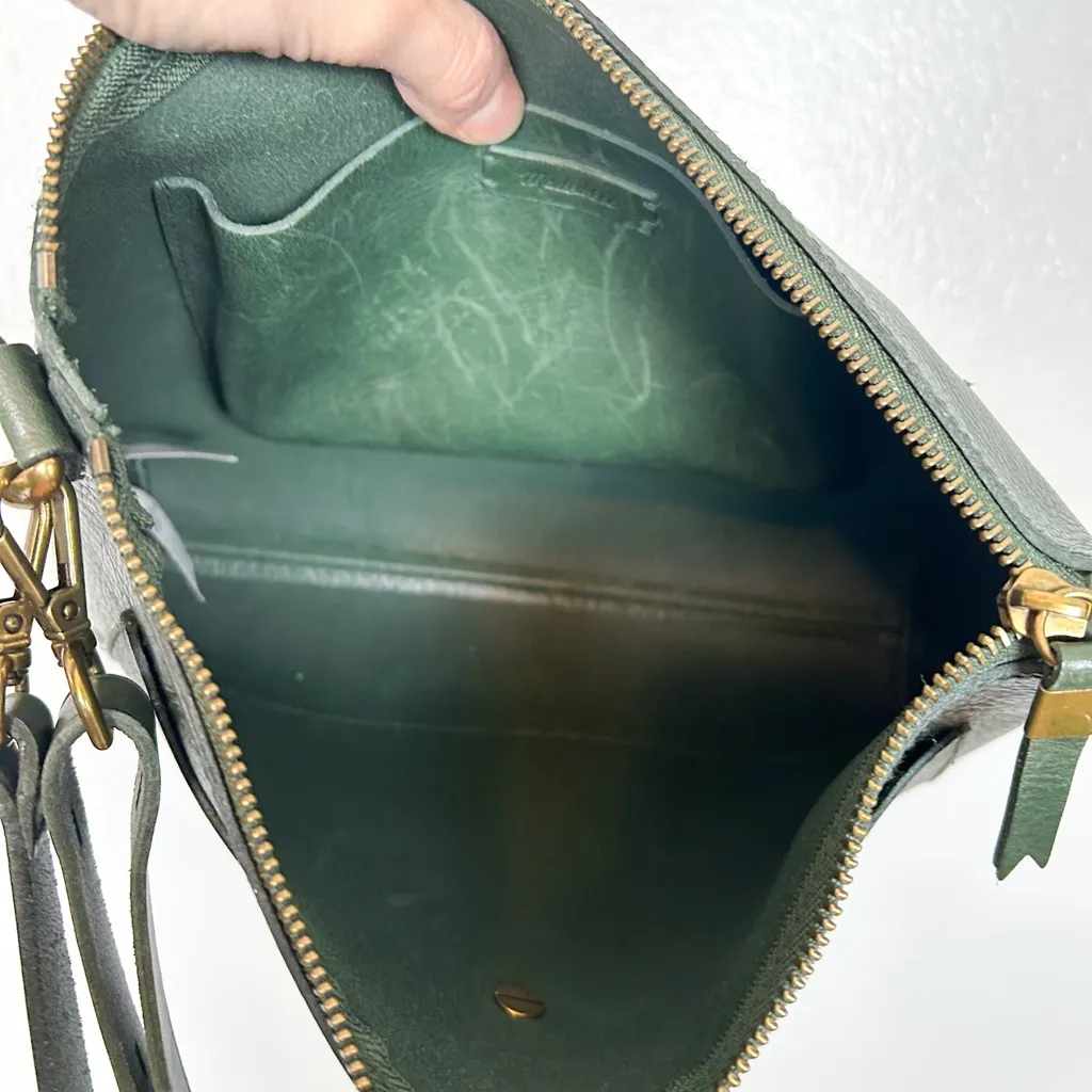 Madewell Transport Shoulder Bag Forest Green - Image 5