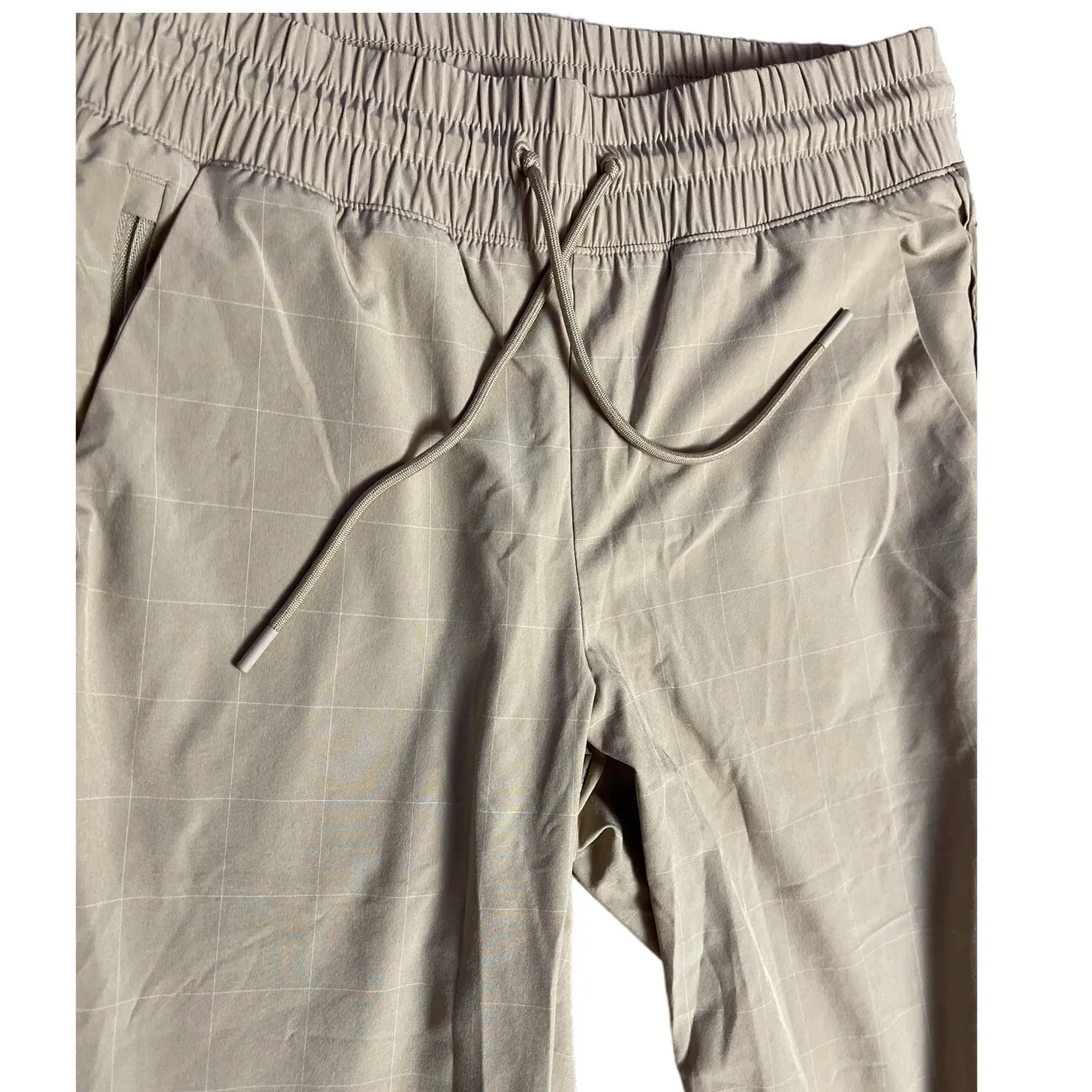 Athleta Brooklyn Textured Jogger in‎ Windowpane Taupe Size 4 - Image 10