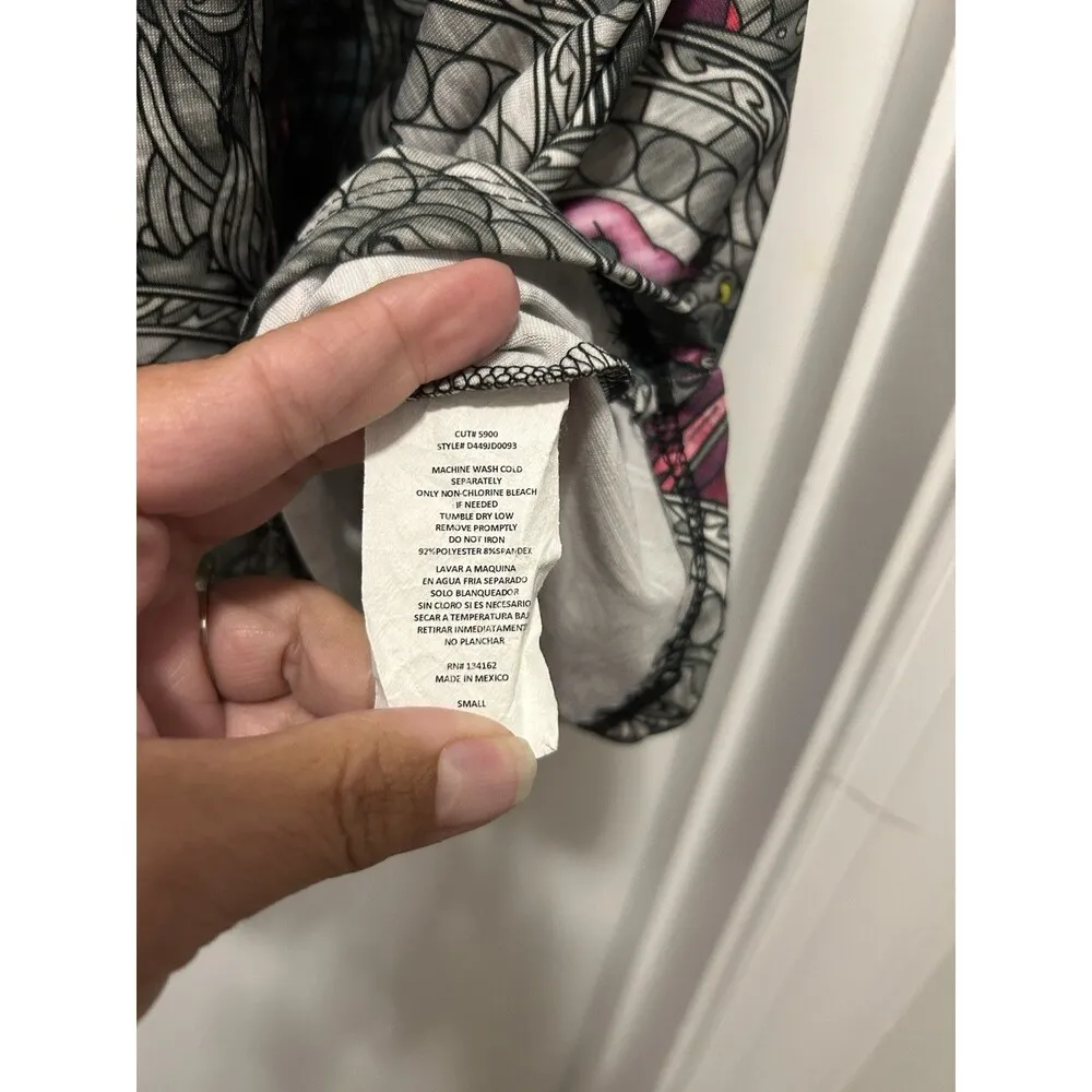 Disney Womens Villians Maleficent Ursula Evil Queen Stained Glass Dress Small - Image 4