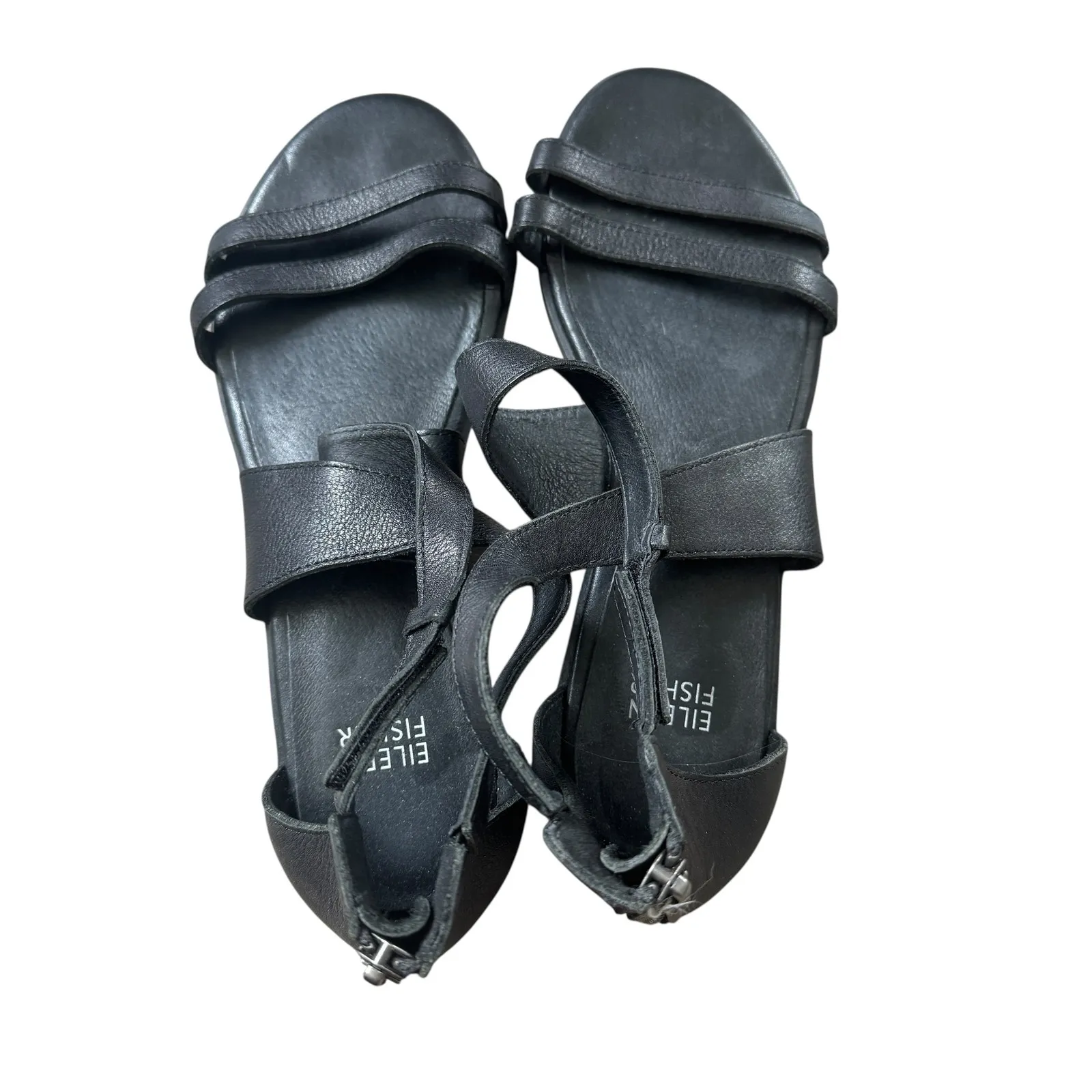 Eileen Fisher Black Strappy Sandals - Image 2
