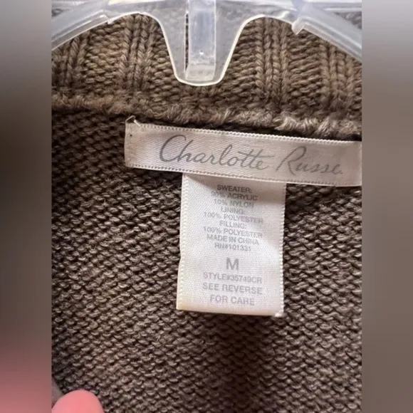 Charlotte Russe Puff Sweater Vest Size Medium‎ - Image 3