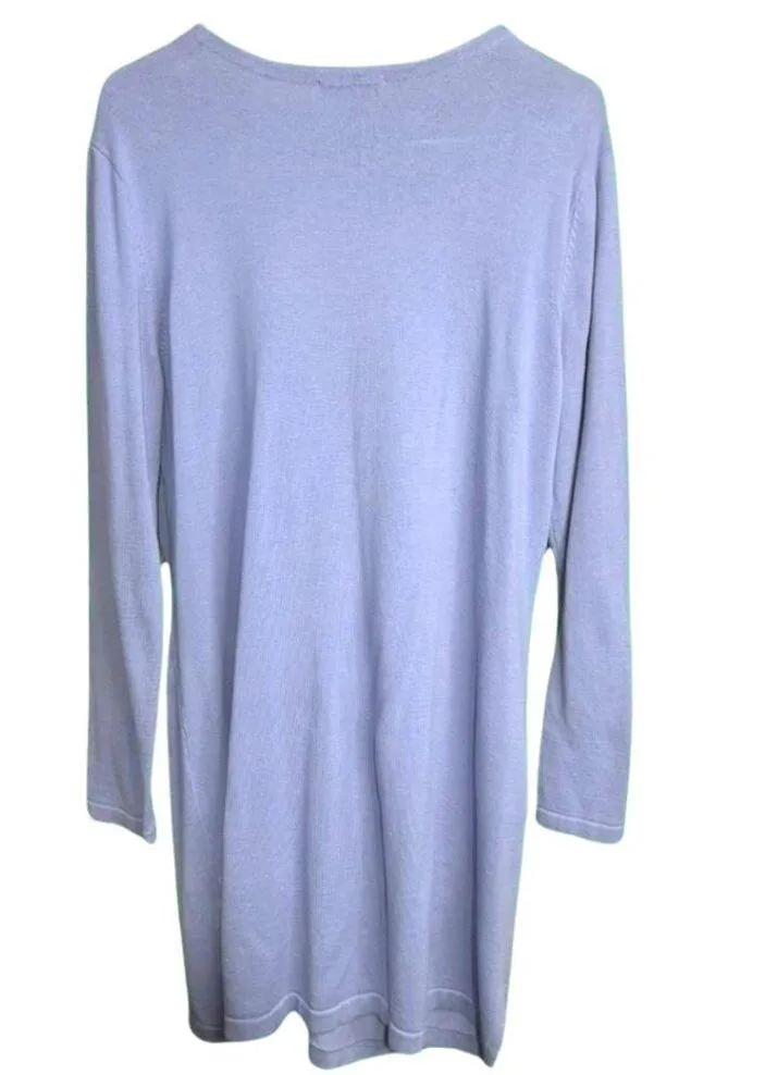 Vintage Chadwick's of Boston Periwinkle / Light Purple Blue Cardigan — XL - Image 2