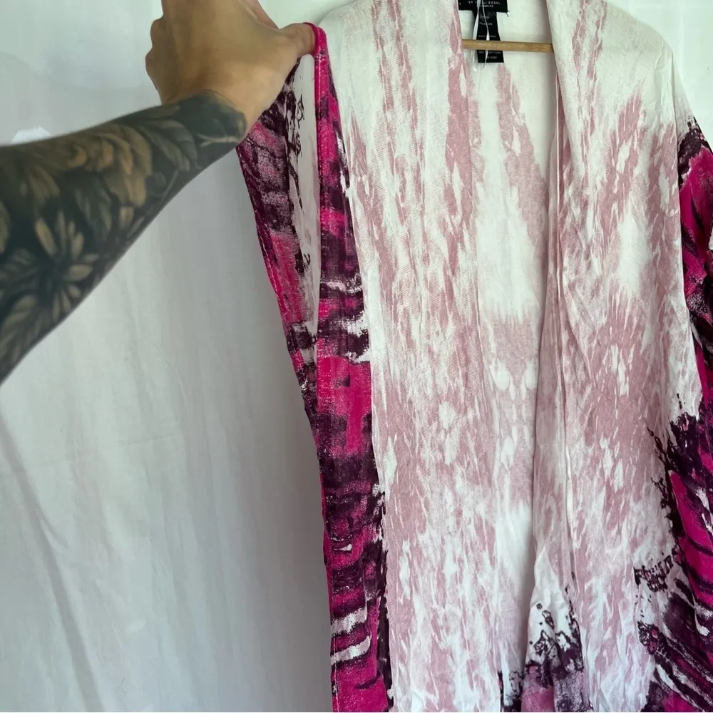 Laundry By Shelli Segel Lightweight open front cover up cardigan Cabaret OS - Image 3