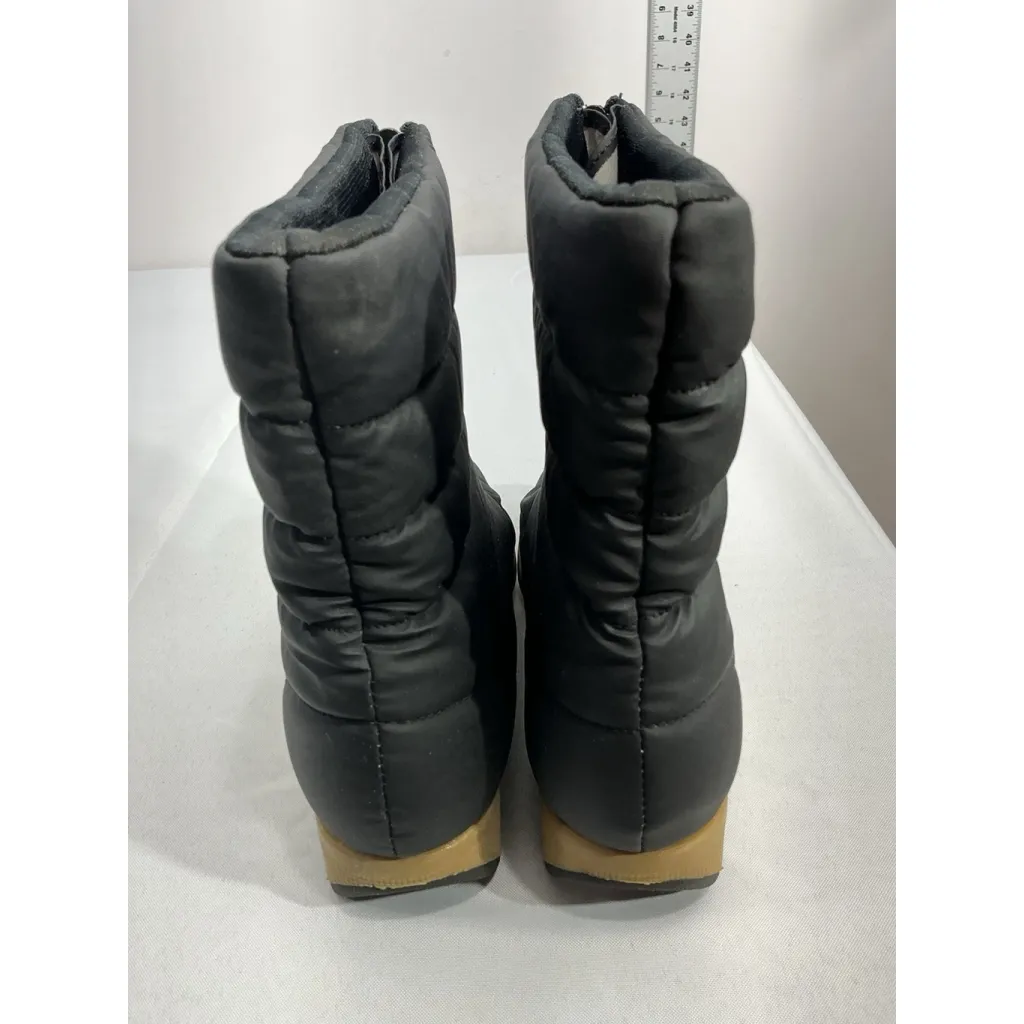 Womans Bee Size 9.5 W Black Zip Up Quilted Ankle Snow Boots - Image 5