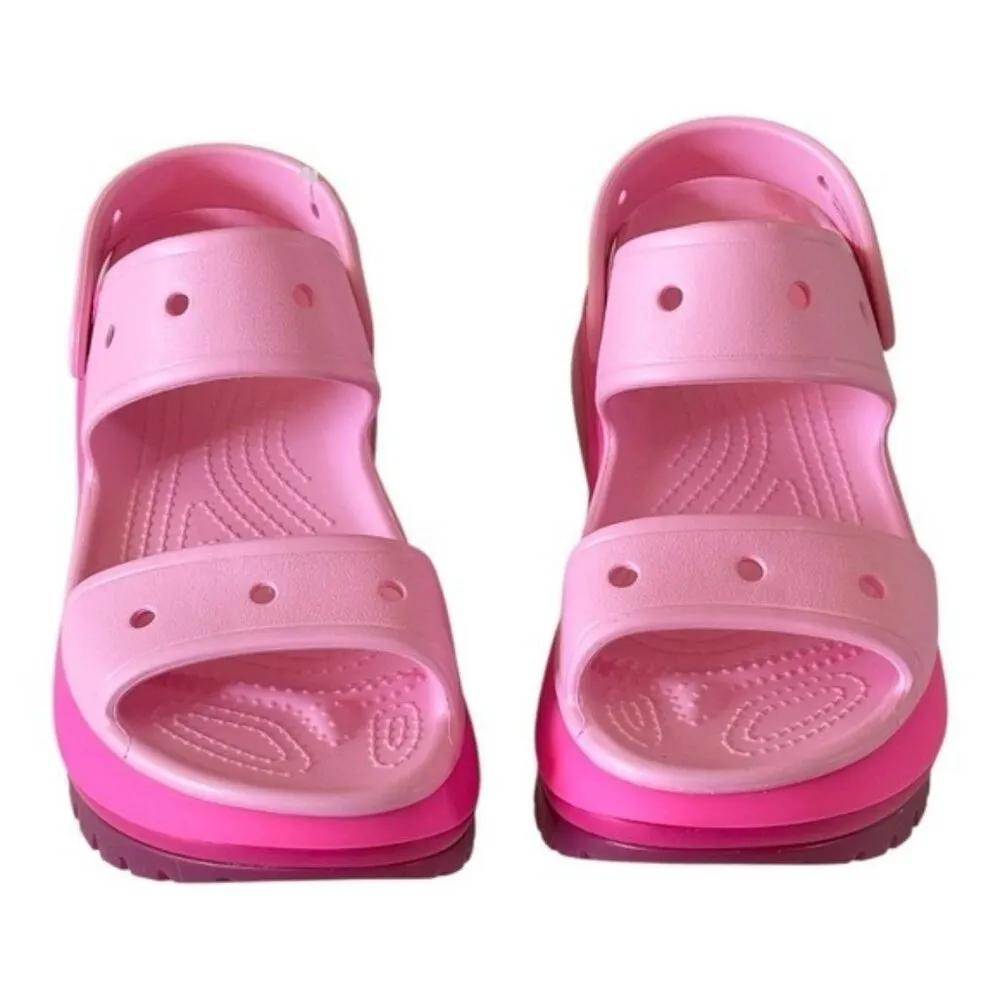 CROCS Mega Crush Sandals Chunky Festival Pink Tweed Size 9 NEW - Image 2