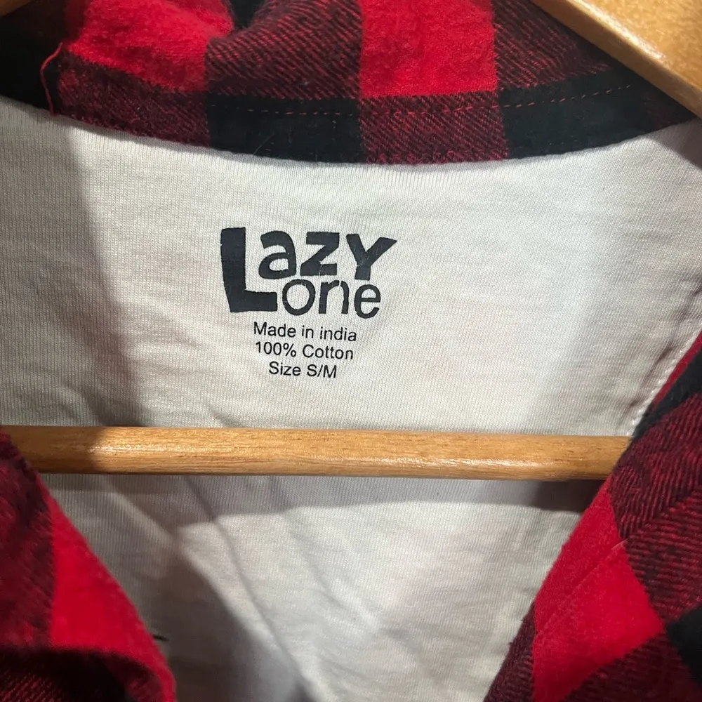 Lazy One Night Shirt Red - Image 3