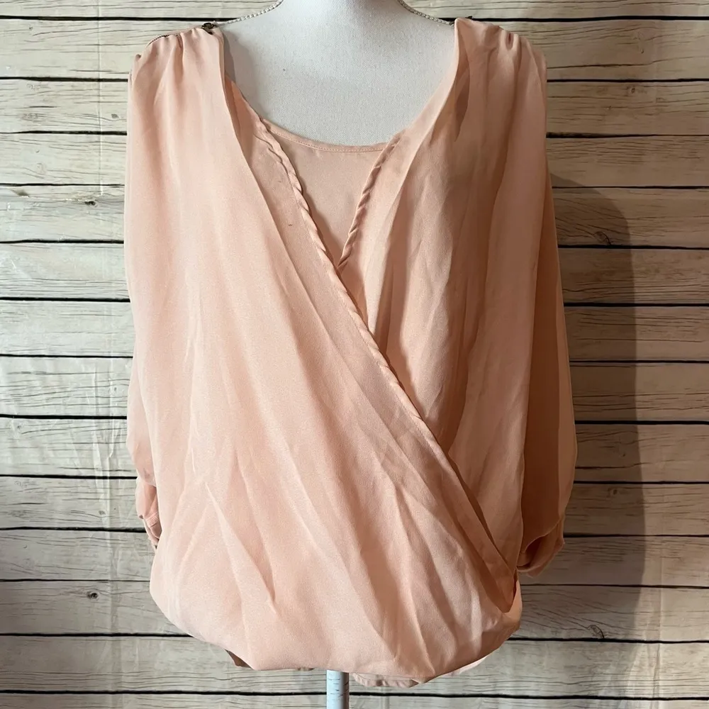 Indulge In Style Faux Wrap Blouse - Image 12