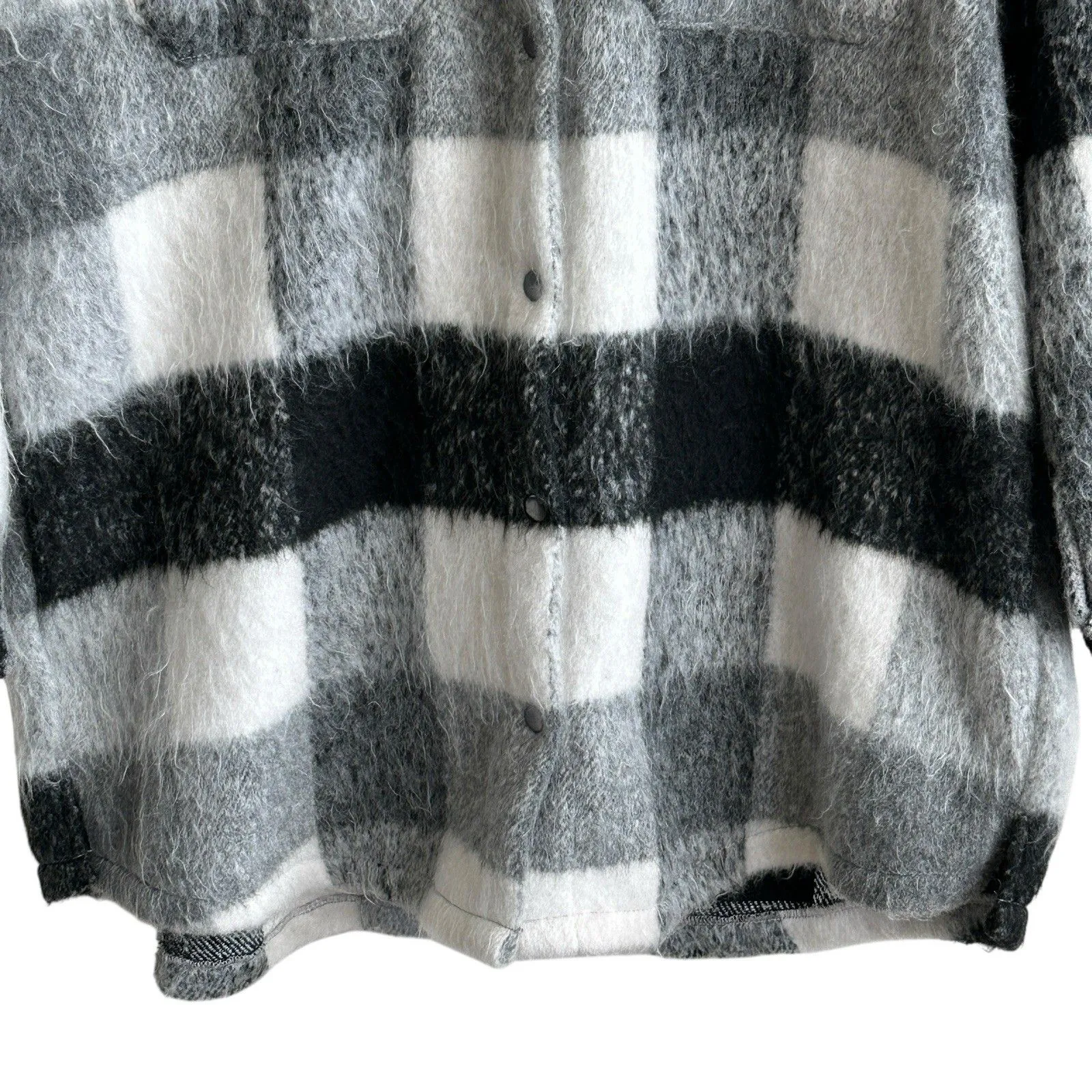 Cotton On Plaid Button Front Oversized Jacket Shacket Women's M Oversized - Image 6