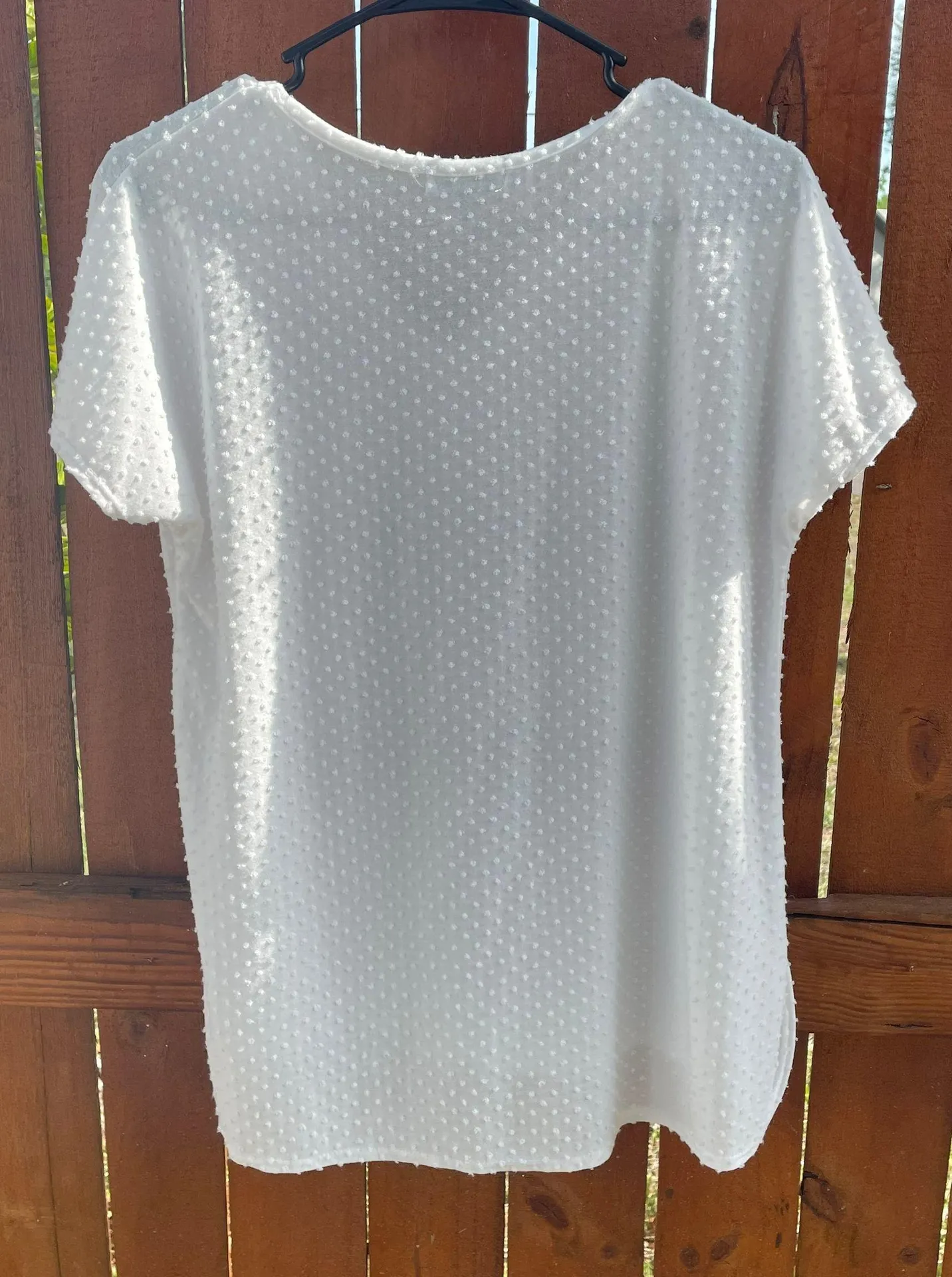 Thyme & Honey White Dotted Blouse  - Image 2