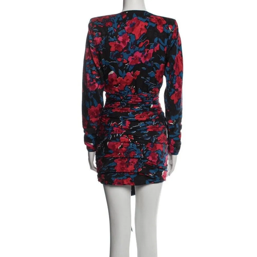 NWOT Saint Laurent Floral Print Dress Fr 34 - Image 13