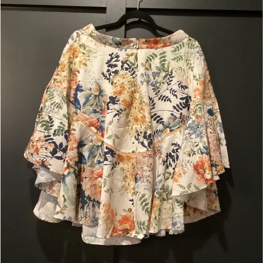 Anthropologie Ranna Gill Jardin flare floral boho maxi midi chic Skirt - Image 5