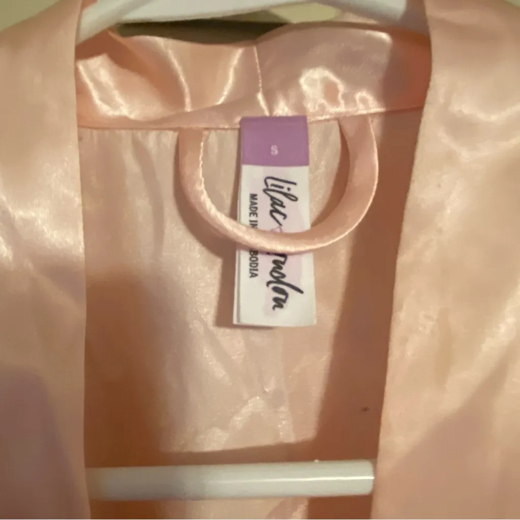 Lilac & London silky robe size small Orange - Image 2