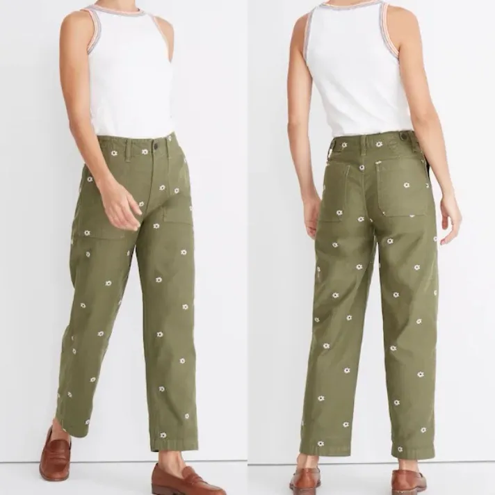 Madewell Griff Fatigue Pants in Daisy Floral Print - Image 3