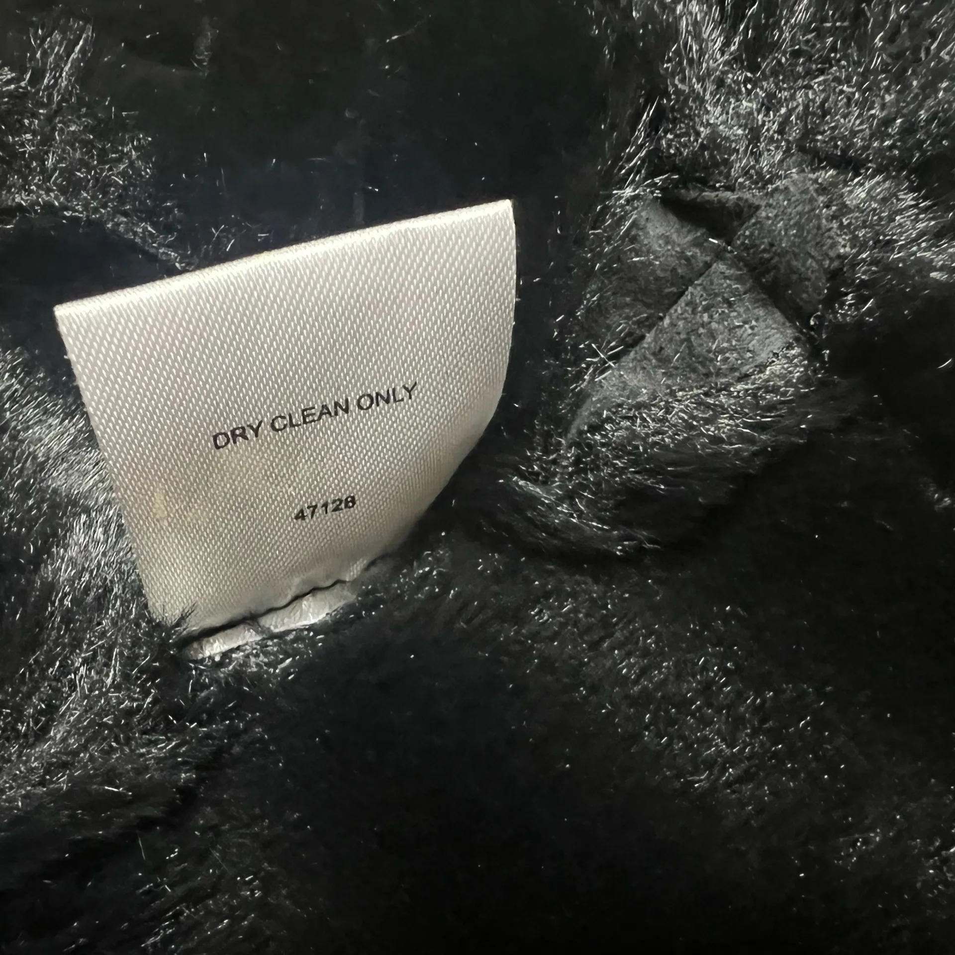 Romeo + Juliet Moto Jacket Medium Womens Faux Fur Suede Black Biker Winter Zip  - Image 8