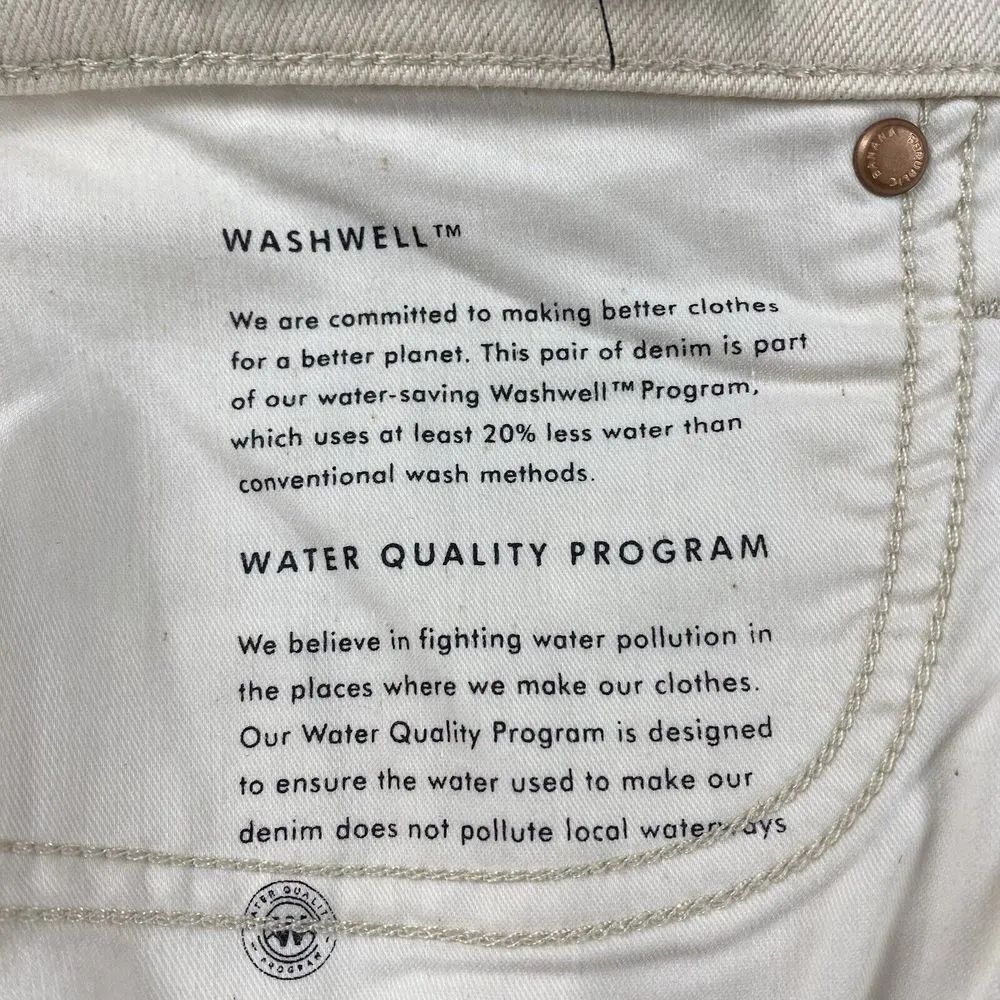 NEW Banana Republic Premium Denim Women's High Rise Straight Ankle Jeans Size 35 - Image 8